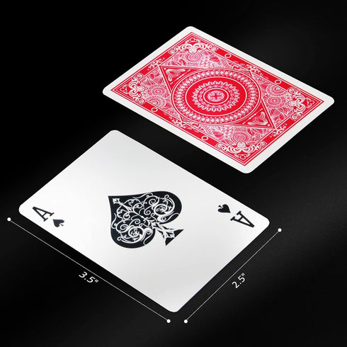 Playing Cards 2 Decks Waterproof Plastic Poker Cards for Texas Holdem Poker Go Fish and More Card Games Standard Index 2.5" x 3.5"...