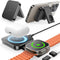 MOKPR Magnetic 3 in 1 Wireless Stand Charger, Adjustable Angle Wireless Charging Station, Mag-Safe Charger Compatible for iPhone 15/14/13/12 Serie...