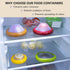 Ortarco 4Pcs Onion Storage Avocado Saver Holder, Lemons Garlic Tomato Peper Storage Containers Reusable...