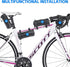 Waterproof Bike Handlebar Bag - 2L Front Frame Roll Pouch with Shoulder Strap, Road Mountain Bicycle Professional Cycling Travel Accessories, Mult...