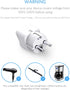 BESTEK Europe Travel Plug Adapter, Grounded Universal Type E/F Plug Adapter EU to US Adapter - Ultra Compact for Most of Europe, Asia Countries an...