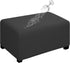 Easy-Going 100% Dual Waterproof Stretch Ottoman Cover Rectangle Folding Storage Stool Furniture Protector Soft Slipcover for Living Room with Elas...
