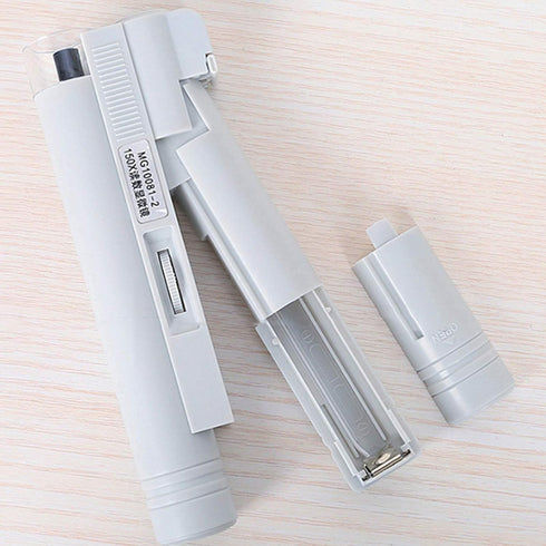 FAMKIT 150X Microscope with Scale Portable LED Lighted Pocket Microscope High Magnification...