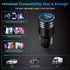 30W USB C Car Charger, Fast Charging Type C Car Adapter, 5Pack Dual Port USB-C PD 3.0 and 2.4a USB Cigarette Lighter Plug for iPhone 15 14 13 12 1...