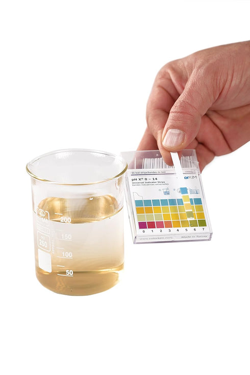pH Strips, 0-14 Scale, for Testing Water pH, Made of Premium Litmus Paper (100 Strips)...