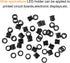 BOJACK 100 Pieces Black Plastic 5mm LED Holder LED Bezel Holder Light Emitting Diode Holder LED Light Mounting Holders on Panel...