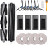 18pcs Accessories Kit for Ecovacs Deebot X2 / X2 Omni / X2 Pro / DEX86 Vacuum Cleaner Replacement Parts, 2 Main Brush, 4 Hepa Filters, 6 Side Brus...