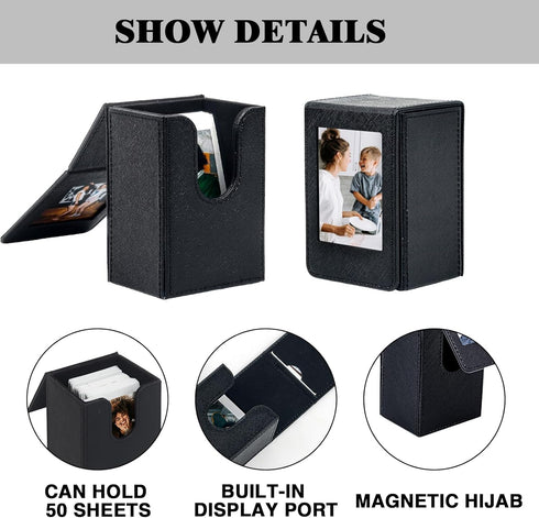 Mini 3 inch Film Picture Holder Case for Fujifilm Instax Mini 12/11/99/90/EVO Camera Film Accessories Photo Pouch Protection Case Can hold 50+ fil...