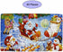 60 Piece Wooden Jigsaw Puzzle in an Box Merry Christmas Xmas Santa Claus Early Childhood Education Puzzle Wooden Cartoon Toys...