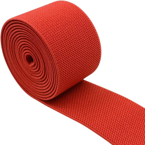 Strapcrafts 1.5-Inch Wide Colored Double-Side Twill Woven Elastic,2 Yards,Red 32030...