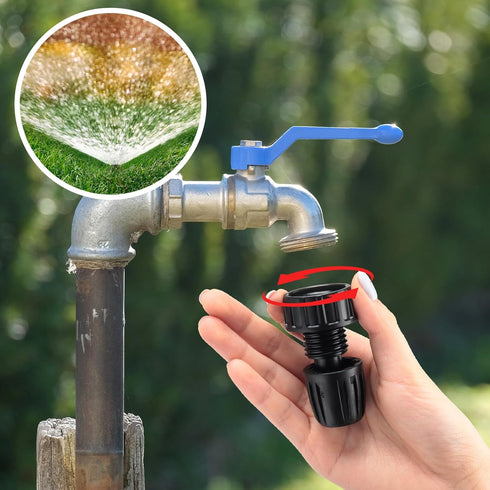 12 Pcs 1/2 Inch Garden Hose Adapter 3/4" to 1/2" Drip Irrigation Tubing Faucet Adapter Drip Irrigation Parts Faucet to Hose Adapter for Garden 3/4...