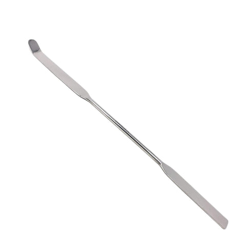 Stainless Steel Double Ended Micro Lab Spatula Sampler, Square & Round Angled End - Chattaway Style (8")...