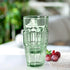 Bormioli Rocco Rock Bar 12.5 oz. Long Drink Stackable Tempered Beverage Glasses for Cold Drinks, Water, and Cocktails, Set of 6, Mint Green...