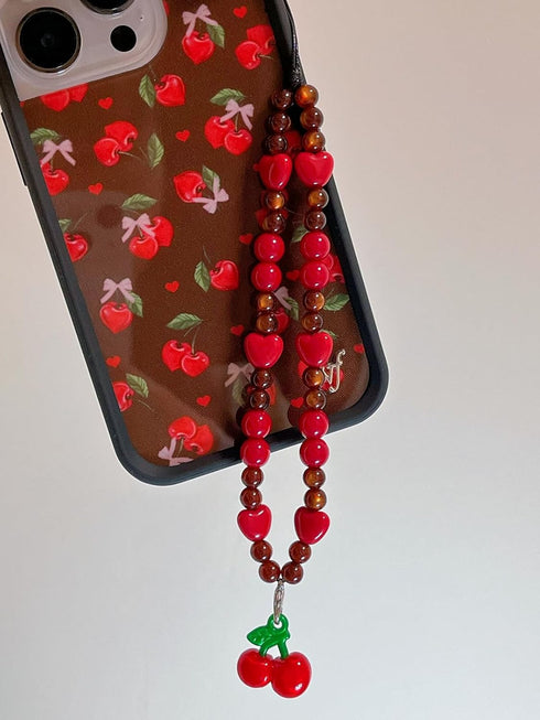 Drawwind Phone Charm Strap Universal Cell Phone Lanyard Wrist Strap Beaded Phone Chain String Handmade Phone Case Accessories for Women Girls (Swe...