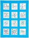 Jack Dempsey Needle Art Numbers 1,2,3 Nursery Quilt Blocks......