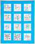 Jack Dempsey Needle Art Numbers 1,2,3 Nursery Quilt Blocks......