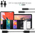 USB C to 3.5mm Audio Adapter, 2 in 1 Nylon Type USB-C to 3.5mm Auxiliary Splitter Connector and Extension Female Headphone Cable Compatible with, ...