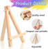 16 Pcs 5 Inch Mini Wood Display Easel, A-Shaped Small Wood Easel for Displaying Small Canvases, DIY Crafts, Photos, Gift, Home Decoration...