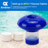 Pool Chlorine/Bromine Floater, Chlorine Tablet Floater for Chlorine Tablets 1 Inch, Adjustable Floating Chlorine Dispenser for Pool, Idea for In-G...