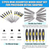 Glarks 18Pcs Assorted Wood Rasp Set Include 12Pcs Mini Hand Metal Files, A Brush and Storage Box with 4Pcs Sandpaper for Fixing Jewelers Diamond W...