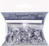 Stunning Silver Engagement Rings - 0.75" (12 Pc) - Perfect for Bridal Showers, Bachelorette Parties & Special Occasions...