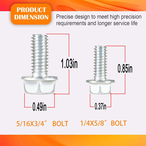 Bonbo Oil Pan Bolt Kit Compatible with Chevy & Ford Small Block V8 SBC 265 283 305 327 350 383 400 5.7L & SBF 260 289 302 351W 5.0L EFI 350-455 St...