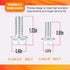 Bonbo Oil Pan Bolt Kit Compatible with Chevy & Ford Small Block V8 SBC 265 283 305 327 350 383 400 5.7L & SBF 260 289 302 351W 5.0L EFI 350-455 St...