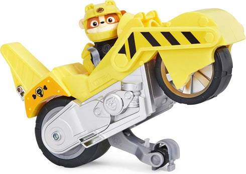 Paw Patrol, Moto Pups Rubble’s Deluxe Pull Back Motorcycle Vehicle with Wheelie Feature and Toy Figure...