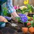 Plastic Flower Pot Hole Mesh Pad?Round Bonsai Pot Bottom Grid Mat Mesh ?for Garden's Drainage Rigid Mesh Hole Screens,Plant Pots Protect Soil Loss...