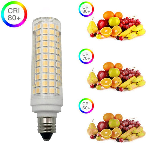 Lxcom Lighting E11 LED Corn Bulb 15W Dimmable Ceramic LED Light Bulbs 120W Equivalent 136 LEDs 2835 SMD 1500LM Warm White 3000K T3/T4 JDE11 E11 Mi...