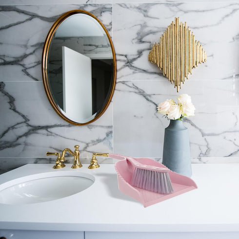 Hemoton 1 Set Mini Broom Cleaning Brush Set Mini Cleaning Broom Desk Cleaning Broom Household Cleaning Dustpan Household Supplies Desktop Cleaning...