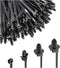 120PCS Car Push Mount Cable Zip Tie, Nylon Self Locking Cable Strap, Engine Bay Wire Harness Restraint Ties, Fastener Cable Clips Wraps for Indoor...