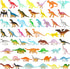 ONEST 55 Pieces Mini Dinosaur Figurines Playset Hand Painted Tiny Dinosaurs Party Favors Cake Toppers Dinosaur Figures Toys Small Luminous Dinosau...