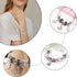 UNICRAFTALE 100pcs Rondelle Bail Beads Stainless Steel Hanger Links Rondelle Beads Bail Beads Hanger Connector Links for Pendant European Jewelry ...