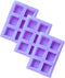 3-Pack Square Shaped Silicone Molds Pan Tray, Oven to Freezer Safe for Bakeware Jelly, Candy, Chocolate, Tiramisu, to Soap, Candle, Ice Pops, Brow...
