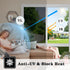 ConCus-T One Way Window Privacy Film Daytime Reflective Mirror Window Tint Non-adhesive Static Cling UV Blocking Window Sticker for Home Office, B...