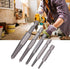5pcs Broken Head Screw Screw Extractor Hex Handle Electric Extracting Tool Damaged Bolts Removal Tool Easy Out Kit...