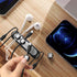 Magnetic Cable Holder 6 Slots Cable Clips Cable Management Wire Organizer Under Desk Self Adhesive Sticky for USB Cord Wall Nightstand Car Chargin...