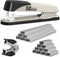 Metal Stapler Heavy Duty 50 Sheet Capacity with 1750 Staples and Staple Remover, White Stapler Full Strip Staplers for Desk, No Jam, Non-slip Offi...