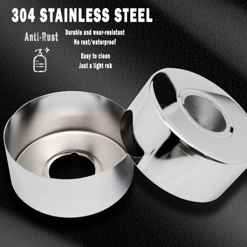 30mm High Stainless Steel Circular Plane Faucet Decorative Cover,Faucet Angle Adapter Escutcheons,Escutcheon Flange Plate Pipe Cover Suitable For ...