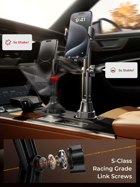 LISEN Cup Holder Phone Holder for Car Mount, 2024 New Car Cup Phone Holders for Your Car Adjustable Cell Phone Holder Car Accessories Trucks Golf ...