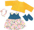 AISITE 18-20 inch Baby Doll Clothes - 4 Piece Dress, Coat, Headband and Socks Set for Reborn Baby Girl (Dolls NOT Included)...