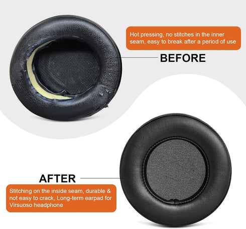 GVOEARS Ear Pads for Corsair Virtuoso RGB Wireless SE XT Gaming Headset, Upgraded Replacement Earpad Cushions with Durable Leather, Thick Foam......