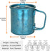 TiTo Titanium Cup Titanium Pot with Lid Ultralight Portable 300ml Foldable Handle Camping Tea Coffee Water Mug for Outdoor Backpacking Hiking Picn...
