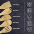 PrintSupremacy Custom Engraved Bamboo Cooking Spoons Set, Non Stick Wooden Kitchen Gadget Pan Cookware, Baking Gift for Housewarming Wedding Birth...