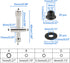 20 Pairs Hex 4mm Flange Nylon Insert Locknuts and M4 Flat Washers with Small Cross Socket Wrench for Traxxas Axial HPI TLR HSP Model 1/10 RC Car V...