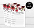 Pack of 50 Wedding Advice Cards for Bride and Groom- Burgundy Well Wishes for Bride-Bridal Shower Games for Guests, Reception, Bridal Shower Guest...