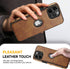 Classy Design Luxury Leather Phone Case for iPhone 12 Pro Max Non-Slip Grip Full Body Ultra Slim Protective Case (2020,6.7”) (Brown)...