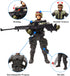 HAPTIME Military Action Figure Play Set for Kids - Army Men Soldiers Toys for Boys and Girls Ages 3-9 (SWAT Team Edition)...