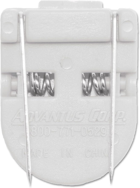 ADVANTUS Panel Wall Clip for Fabric Panels, Standard Size, 40-Sheet Capacity, Pack of 20, White (75301)...